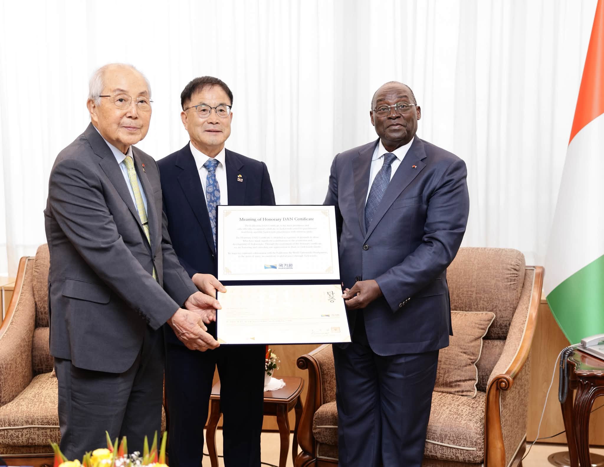 World Taekwondo Academy Delegation Received by Vice President of the Republic