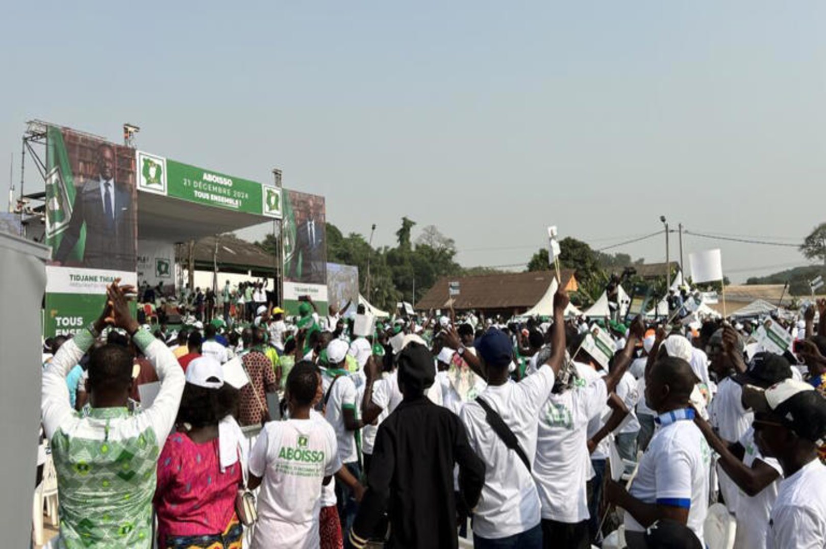 Tidjane Thiam Celebrates One Year at the Helm of PDCI with Supporters in Côte d'Ivoire