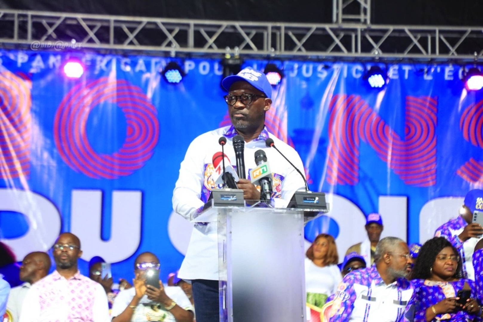 Presidential Election 2025: Campaigning for Simone Gbagbo, Charles Blé Goudé Calls for Voting Instead of Fighting