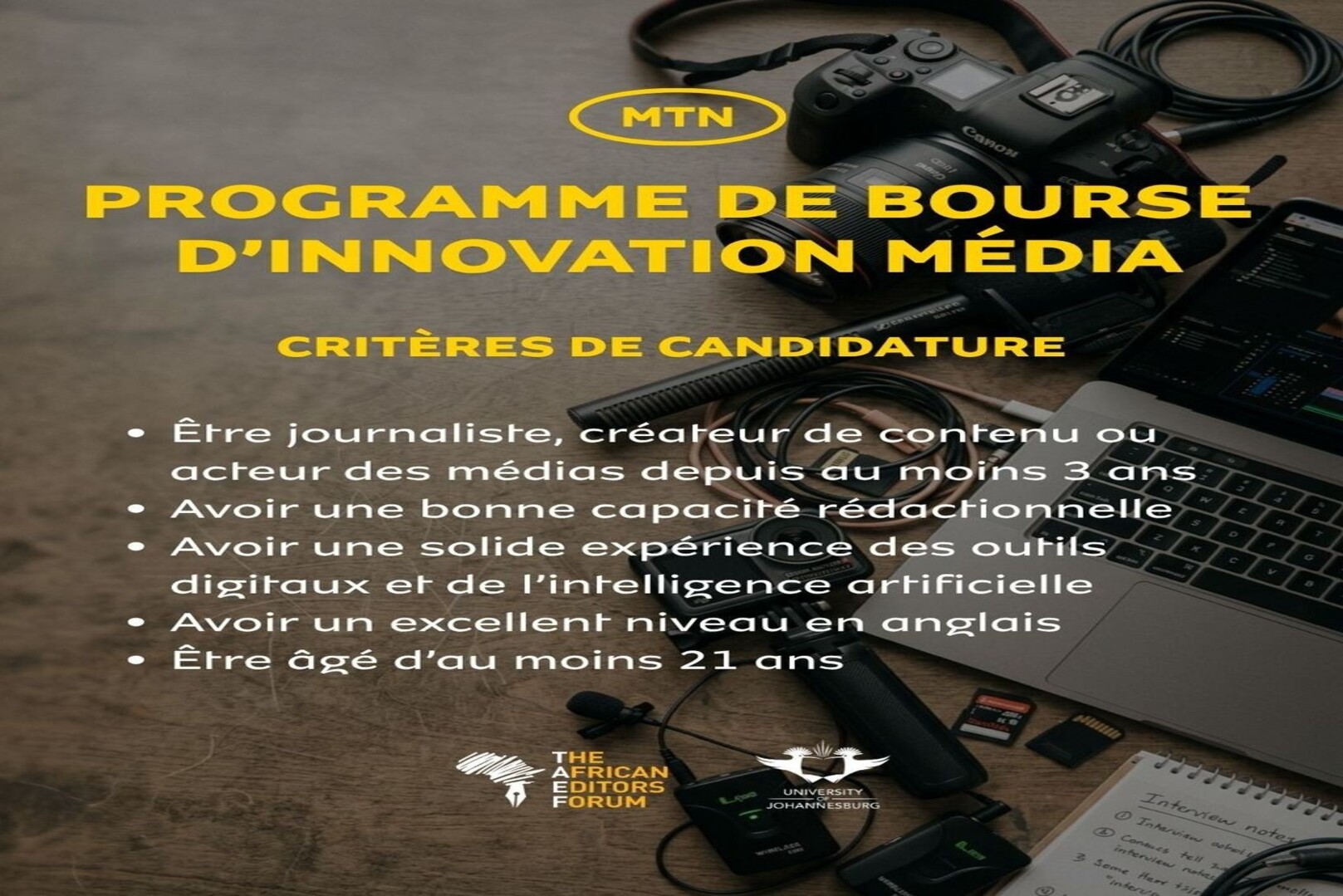 MTN Côte d’Ivoire launches Media Innovation Scholarship Program for journalists and content creators