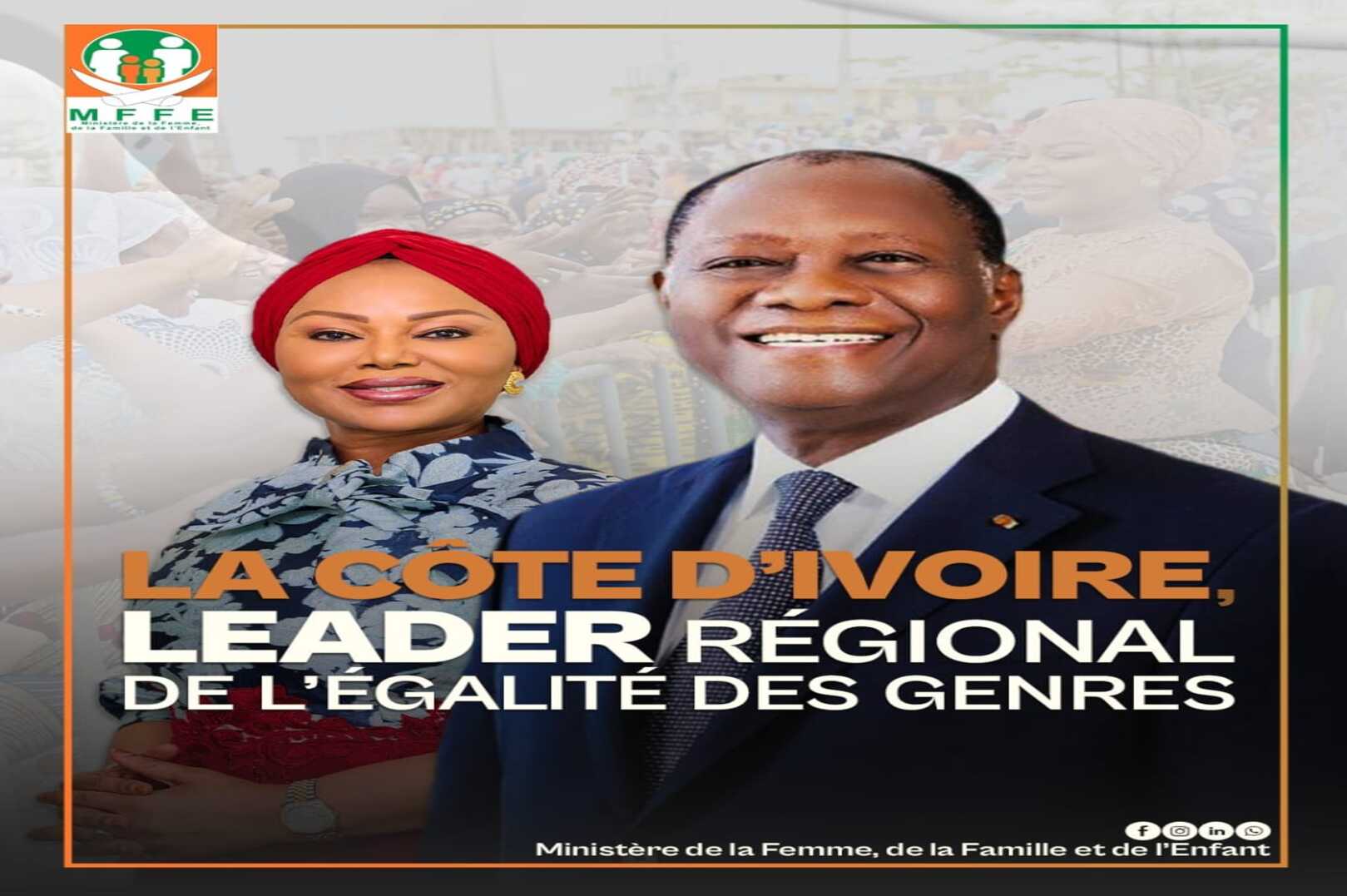 Côte d’Ivoire ranks first in West Africa on gender equality index