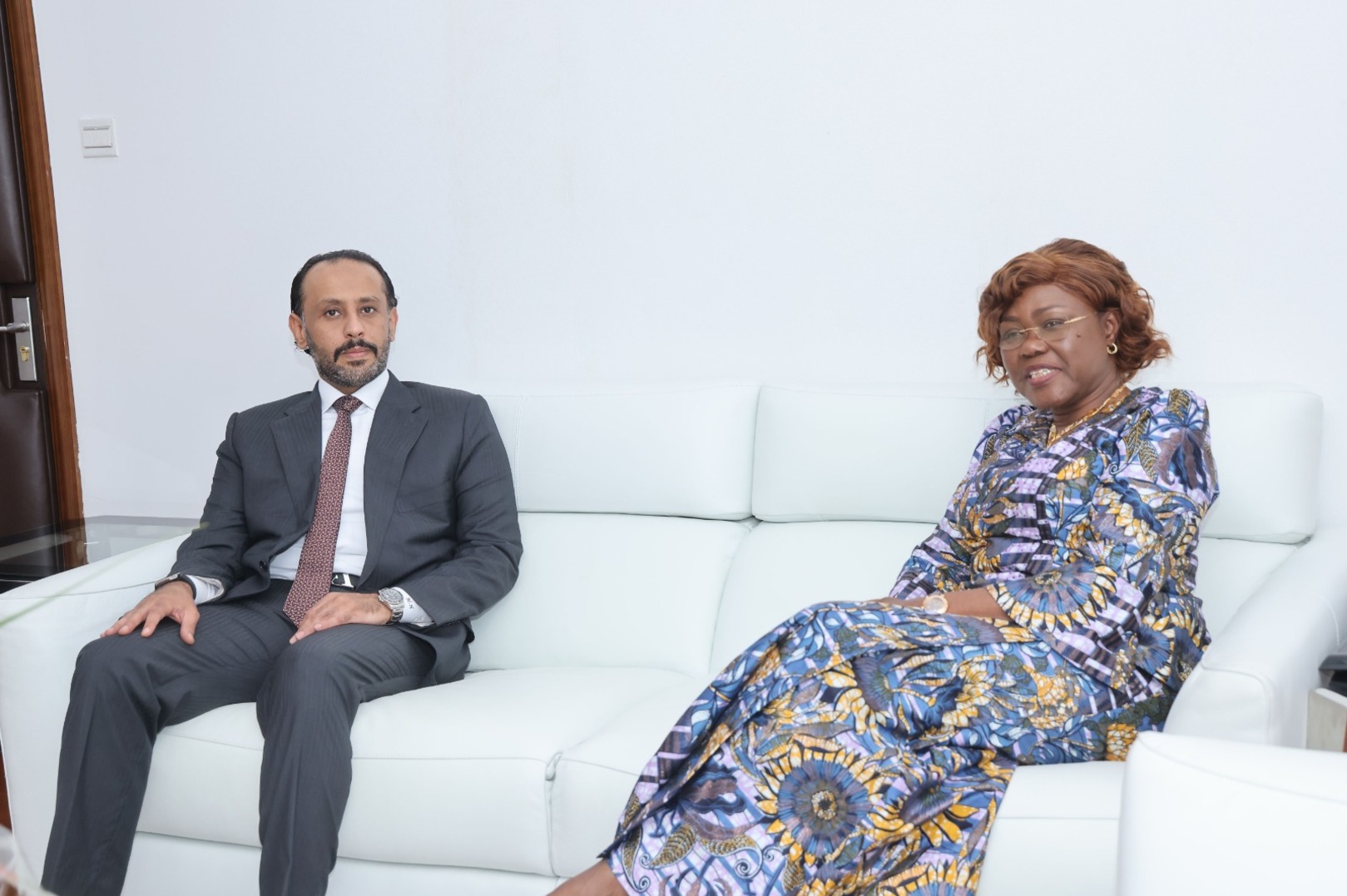 State Minister Kaba Nialé Receives the Ambassador of Qatar