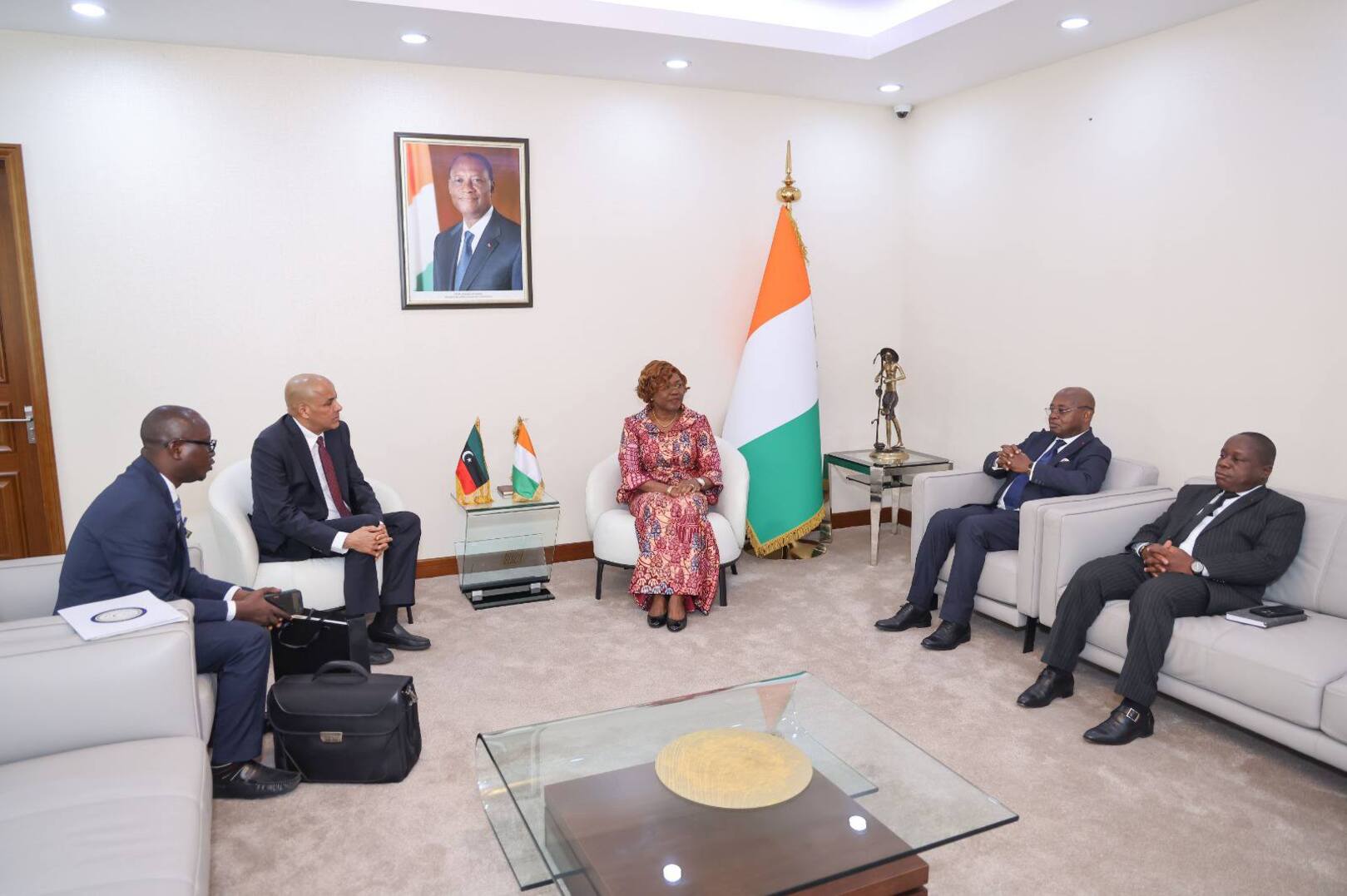 Farewell Audience for the Libyan Ambassador in Côte d’Ivoire