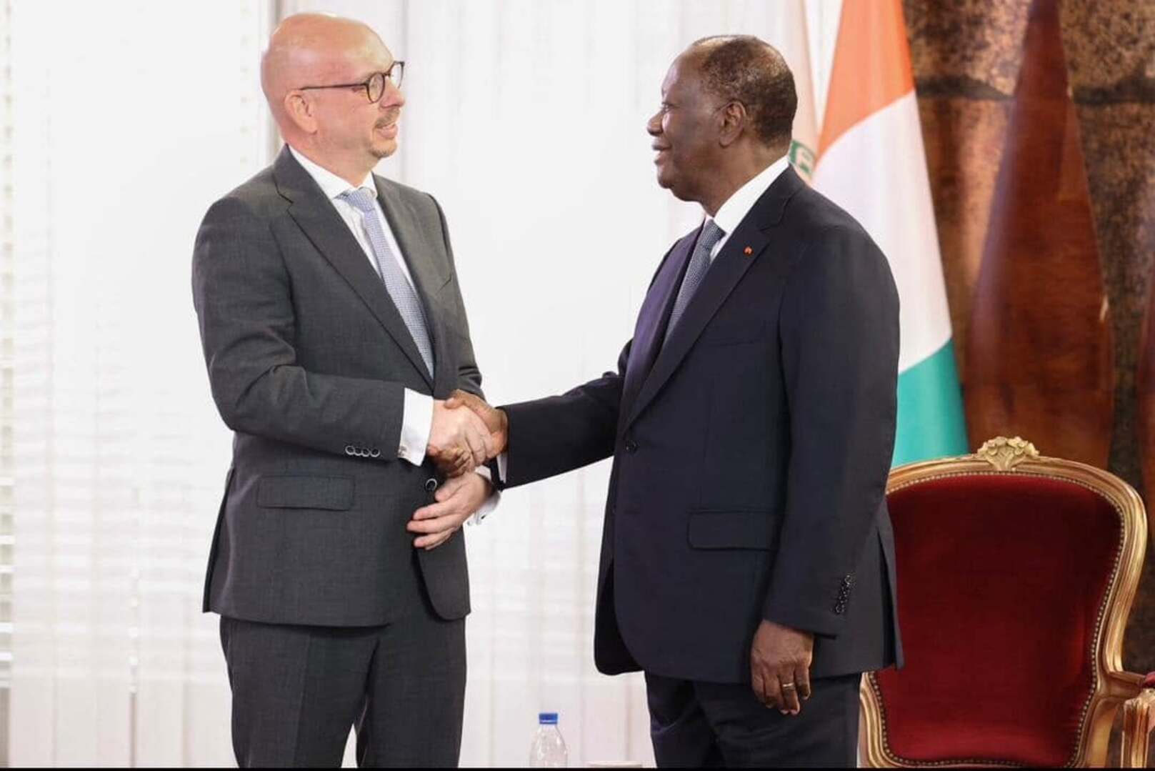 H.E. Jeroen Kelderhuis, Ambassador of the Kingdom of the Netherlands to Côte d’Ivoire, during an interview.