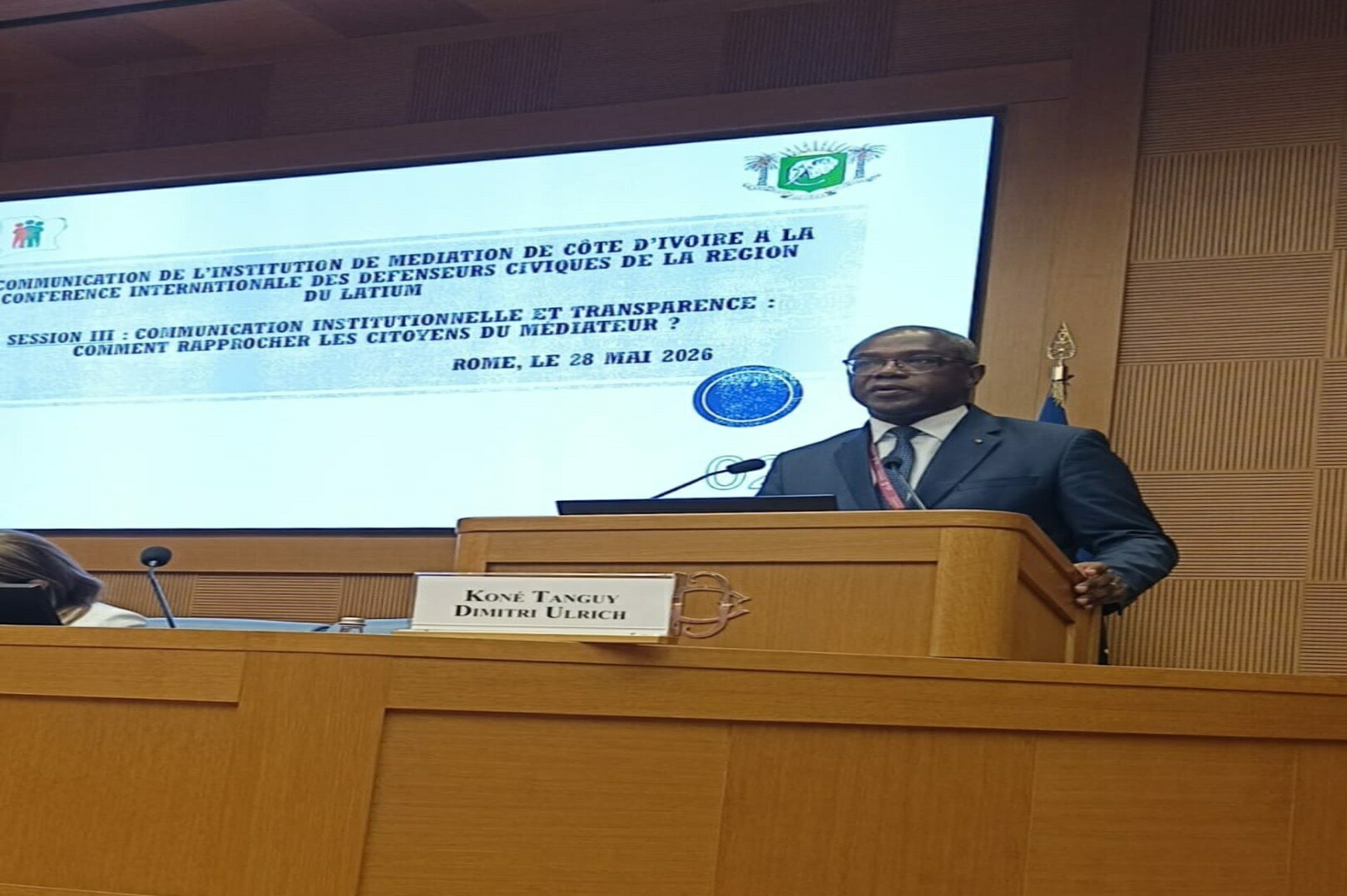 Côte d’Ivoire Takes Part in Rome Global Ombudsman Conference on Rights Protection