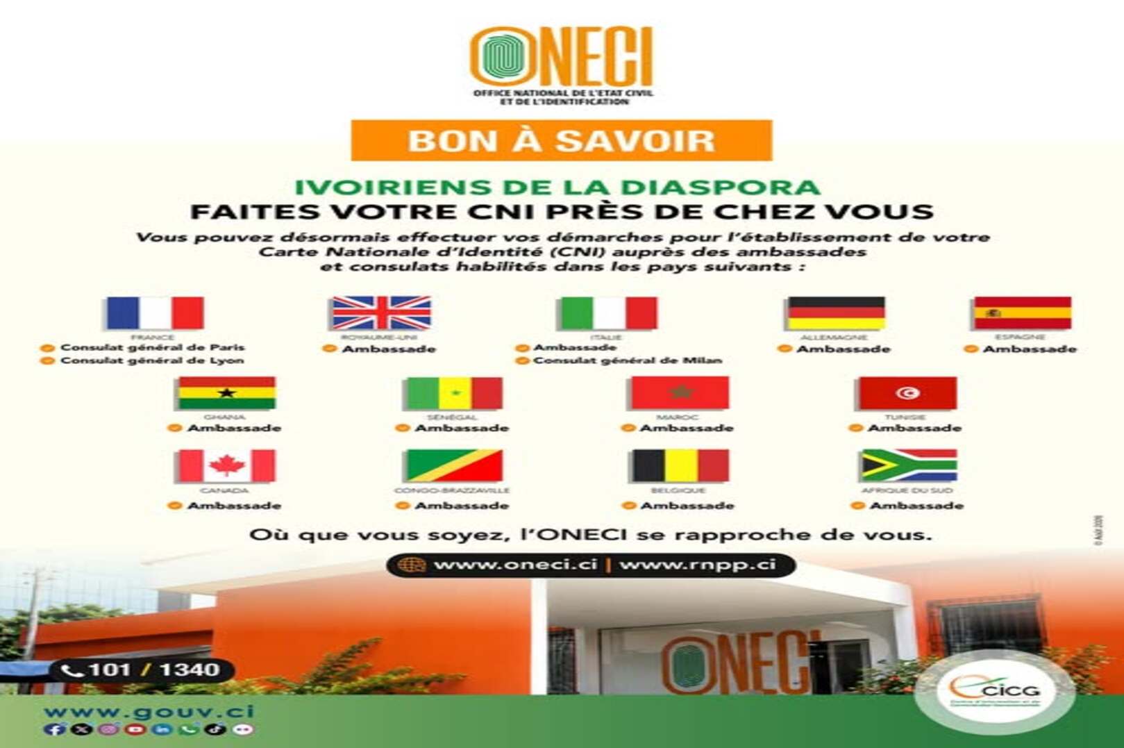 Côte d’Ivoire Facilitates National ID Card Applications for Its Diaspora in 13 Countries