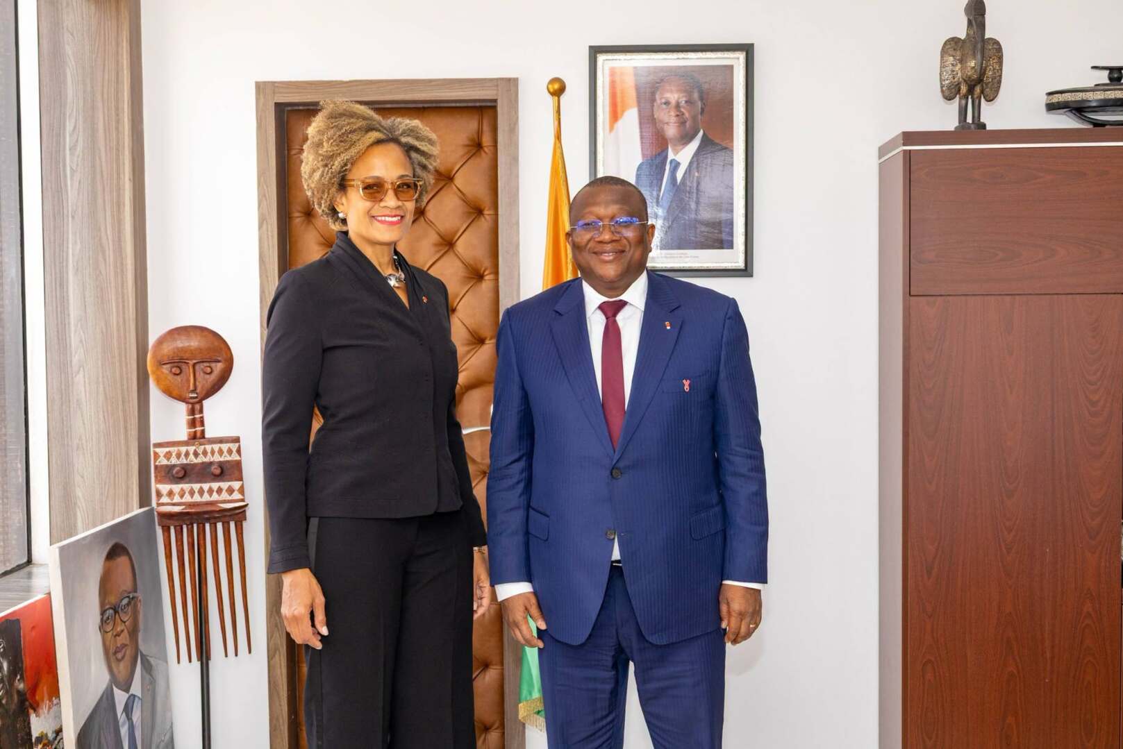 Media Cooperation: Côte d’Ivoire and Former US Ambassador Jessica Davis Ba Explore New Partnership Horizons